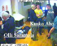 Mr. Olli Sarantola left, Mr. Kauko Aho in middle with Harppa & Neck.