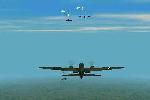 First wawe of enemy fighters sweep through the formation